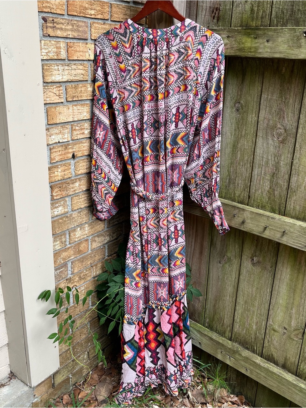 FARM Rio Amulet Maxi Dress - Multicolor Geo Print Boho - Picture 8 of 8